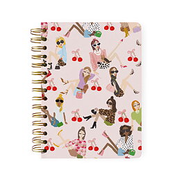 Cherry Fashion Girl Spiral Notebook