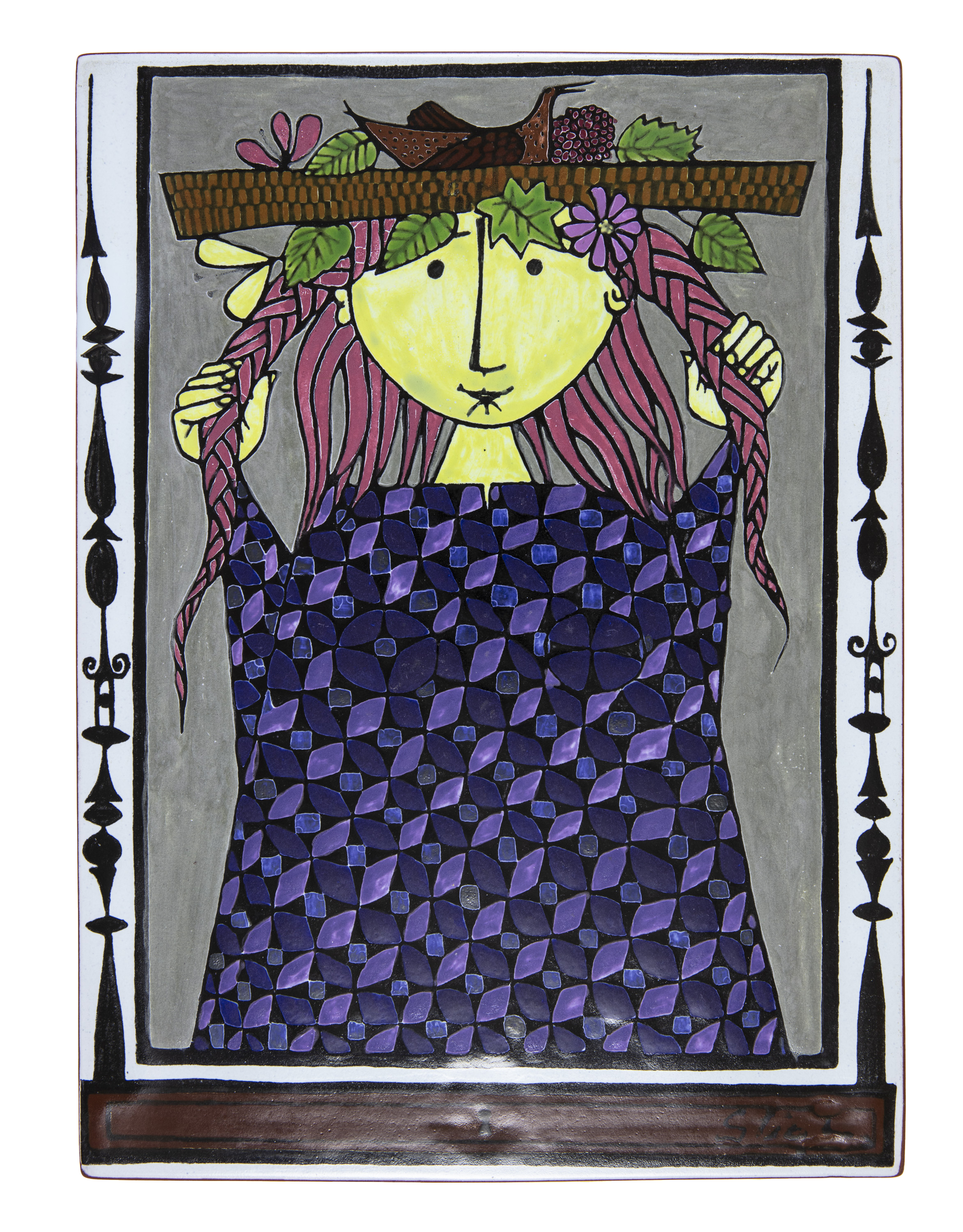 Wall plate - Karneval Style with Decor 13A
