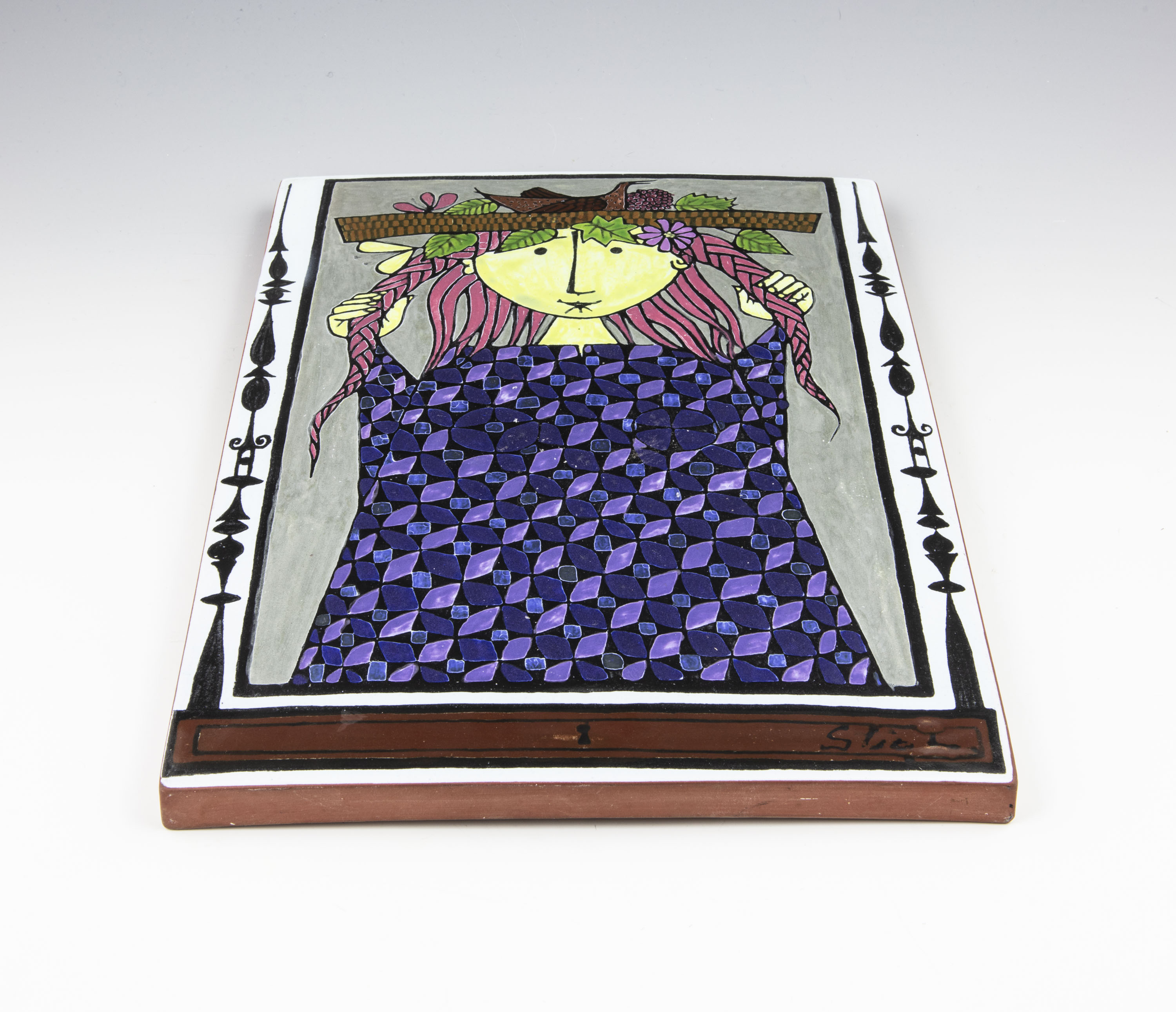 Wall plate - Karneval Style with Decor 13A - 2