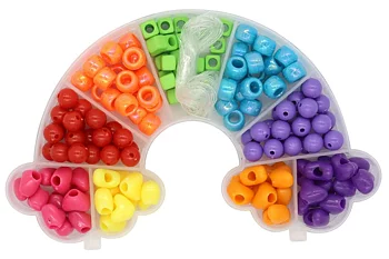 Pearl ´n Fun Sateenkaaren helmiä sekoitus, erilaisia muotoja ja värejä