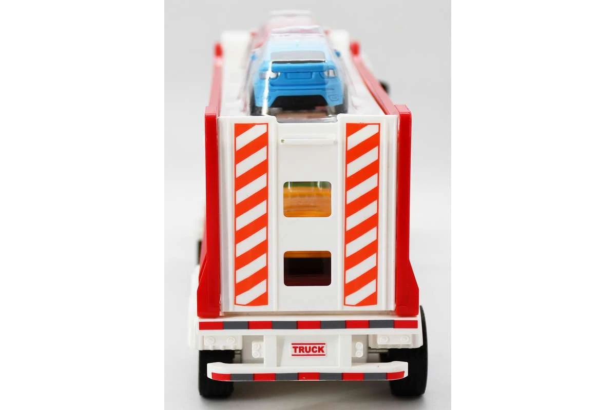 Contruck Scania truck with trailer + cars, lights & sound - 5