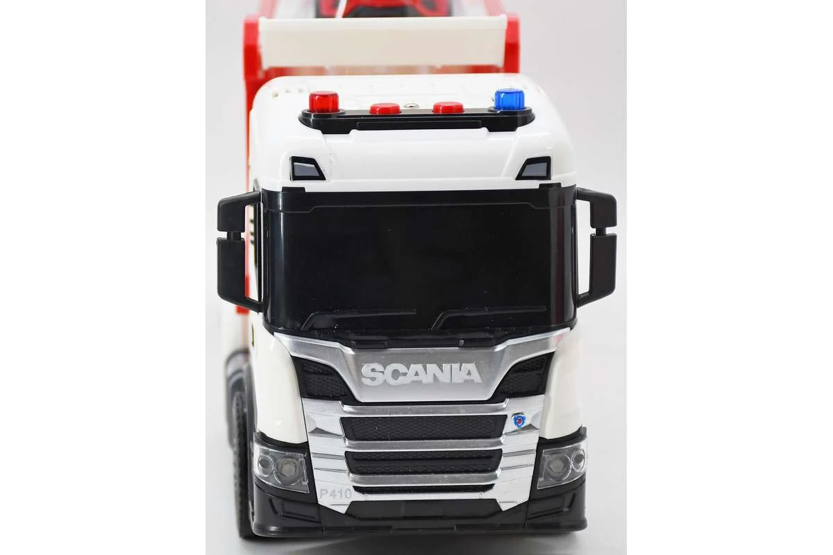 Contruck Scania truck with trailer + cars, lights & sound - 4