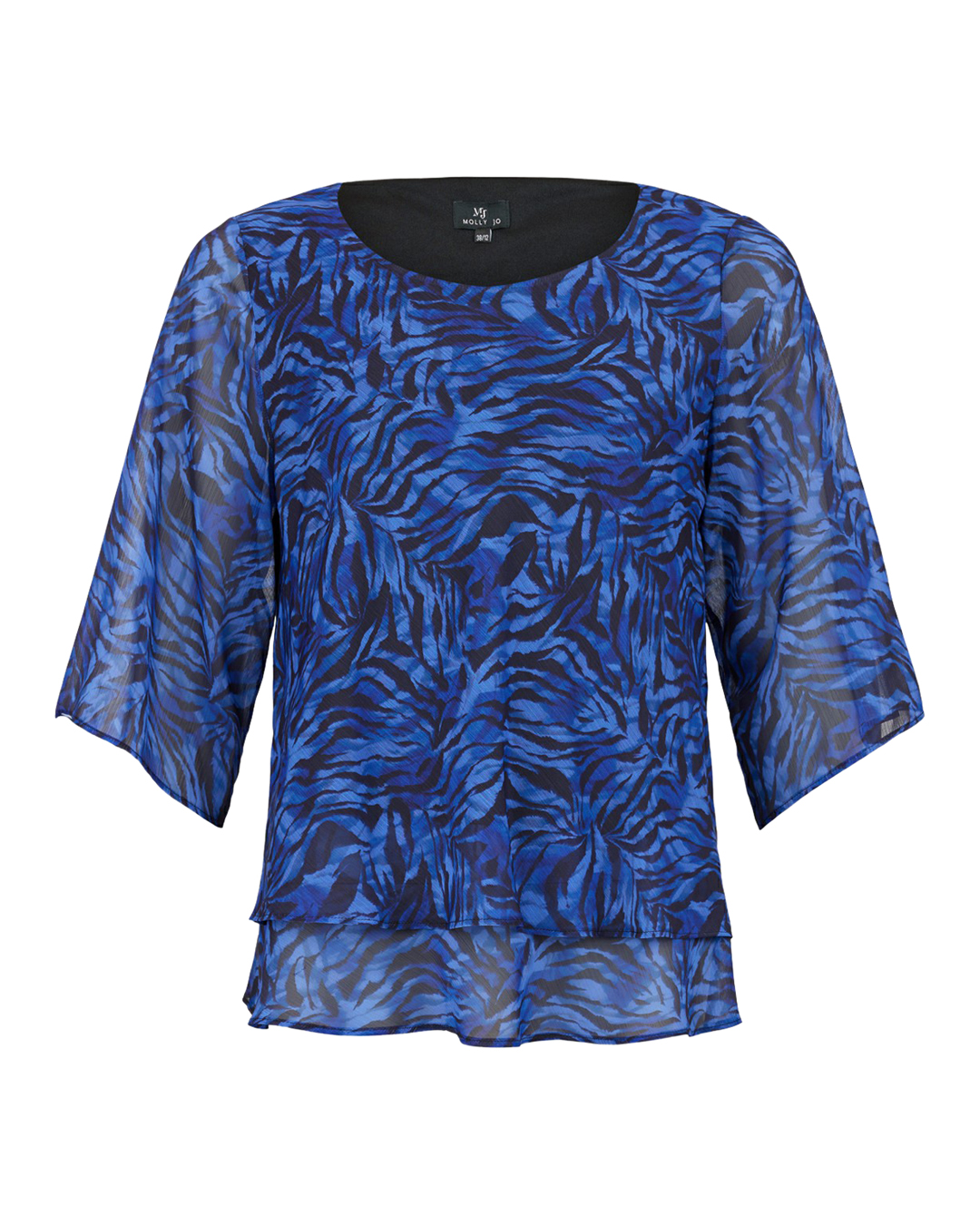 Blus Molly Jo blå/svart - 3