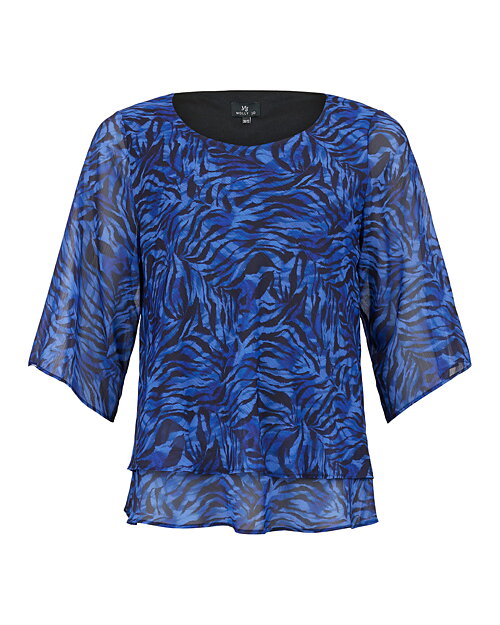 Blus Molly Jo blå/svart - 3