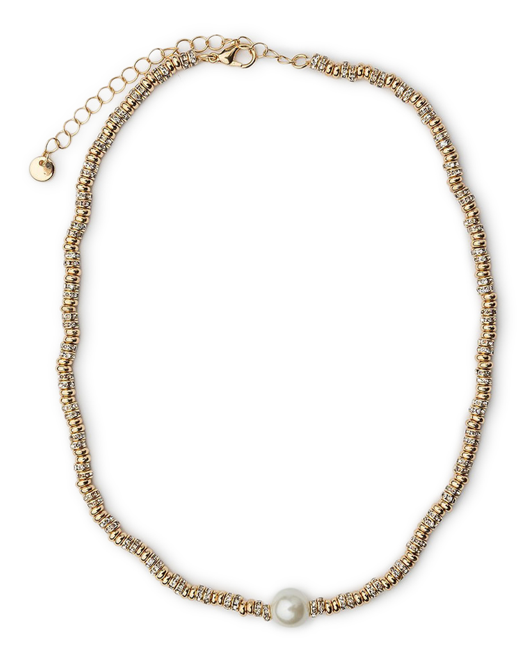 Halsband Glow kort guld