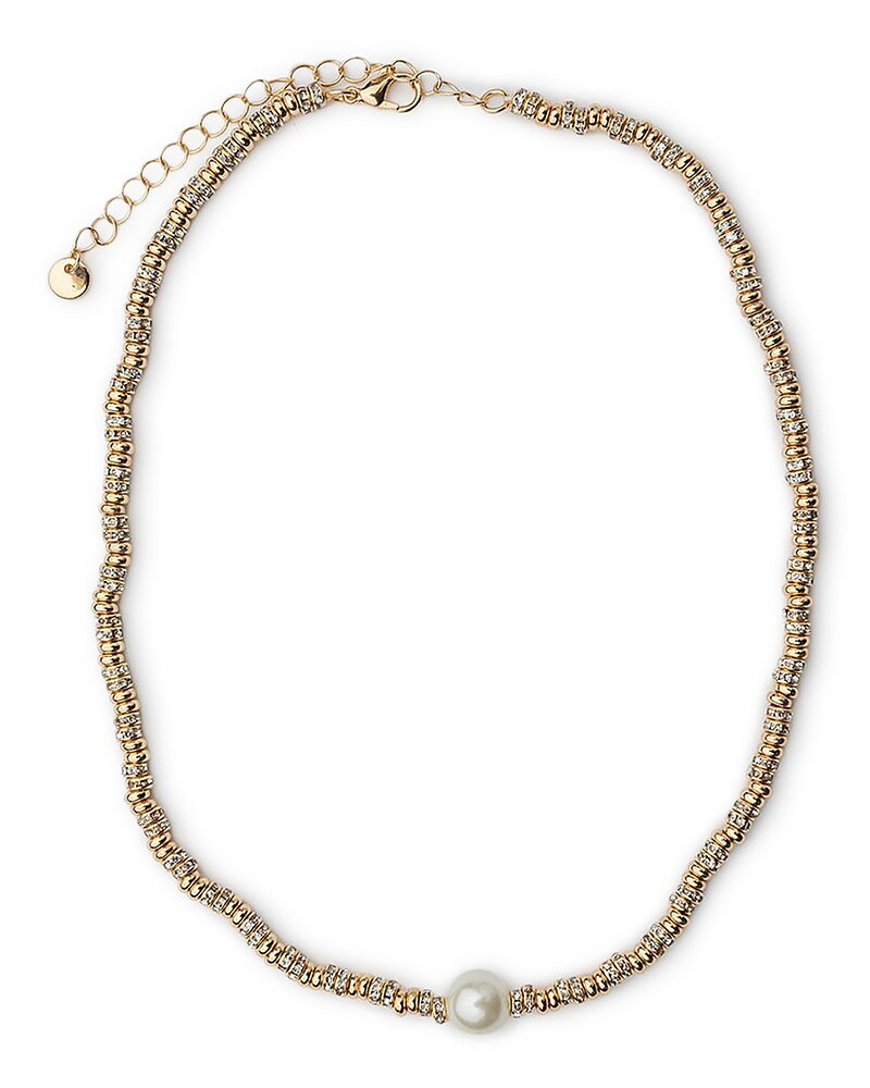 Halsband Glow kort guld