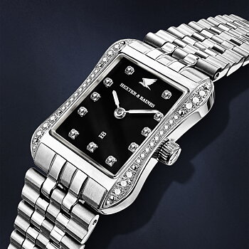 H&B Cronvas Pavé, Silver & Black