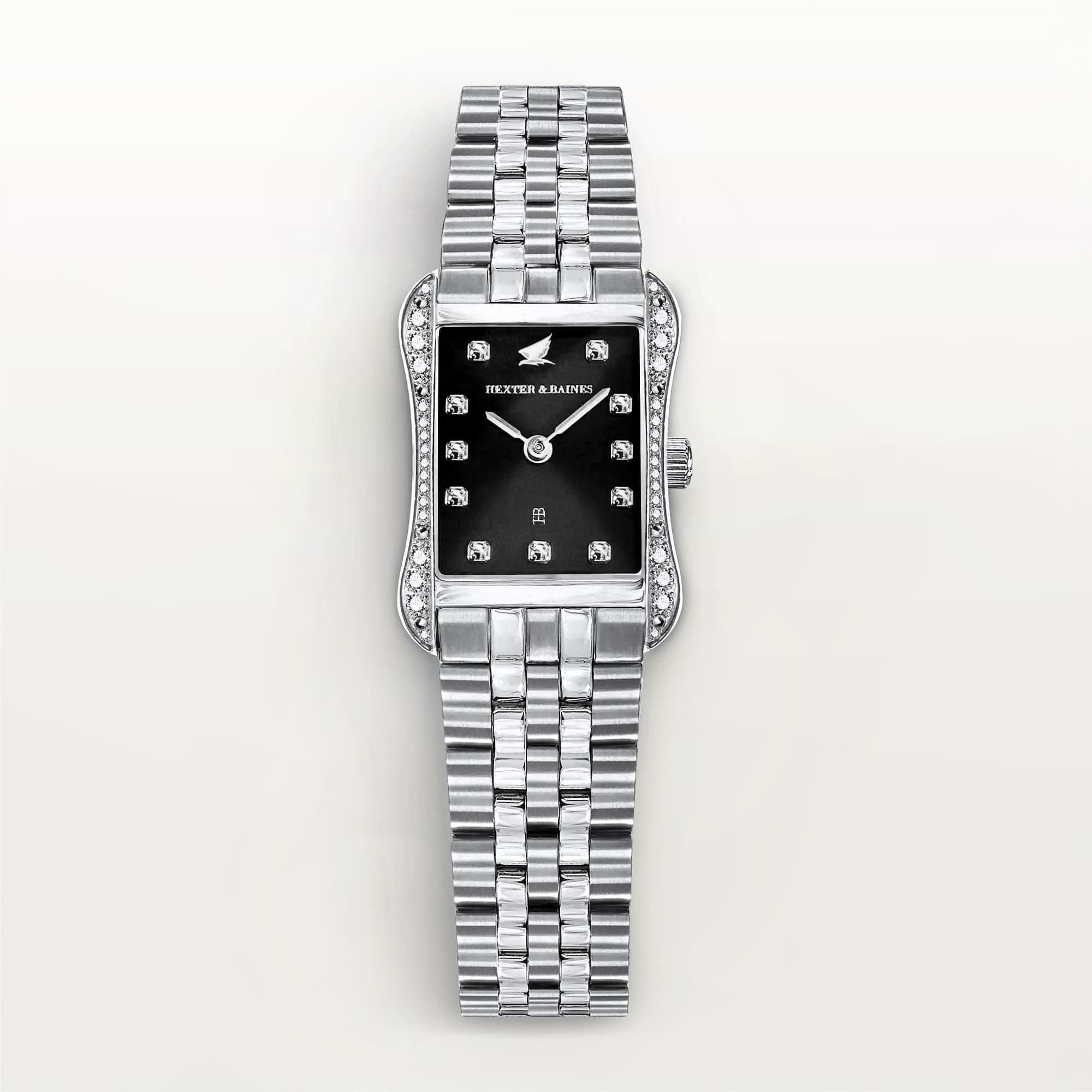 H&B Cronvas Pavé, Silver & Black