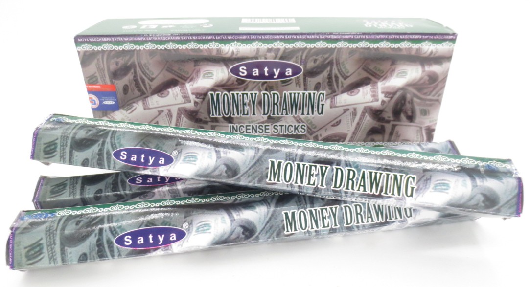 Satya Money Drawing Rökelse - Hexagram Paket