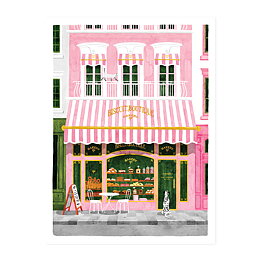 Pink Bakery Art print