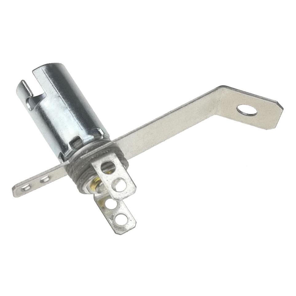 Miniature Bayonet Base 3-Lead Socket With Long Bracket