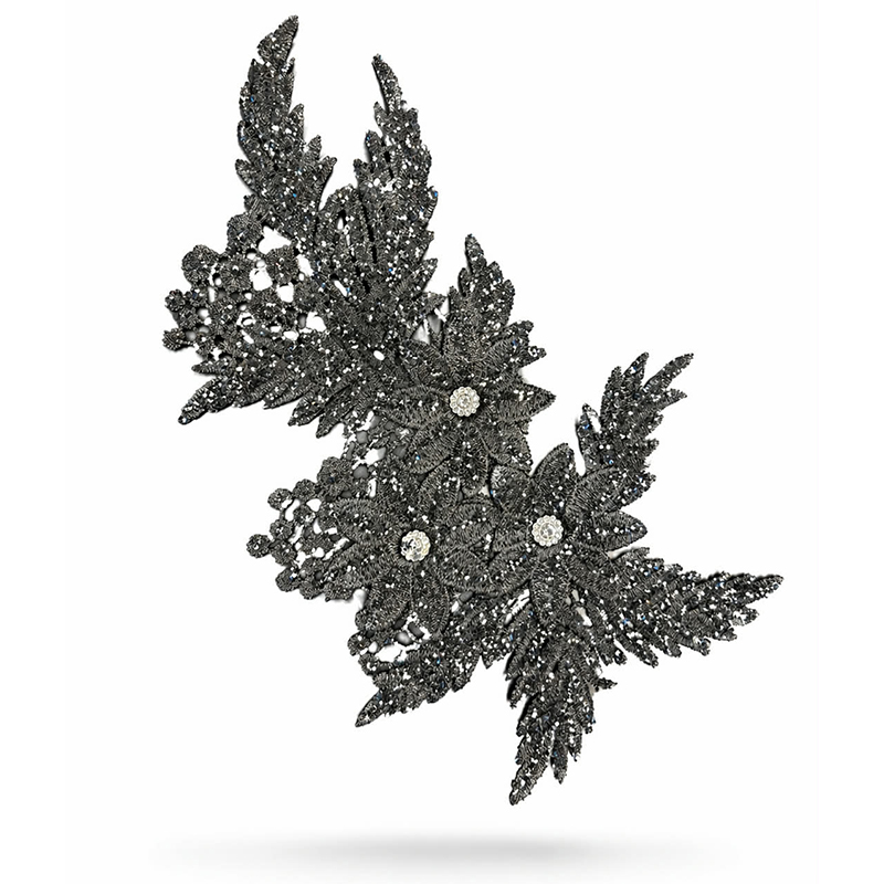 GLITTERFLOWER - svart