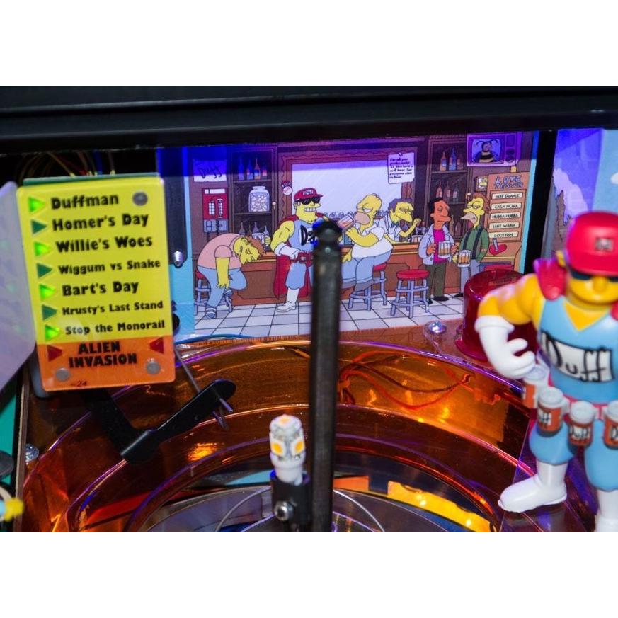 The Simpsons Pinball 3-Piece Playfield Back Panel & Speaker Grill Decal Set - 4