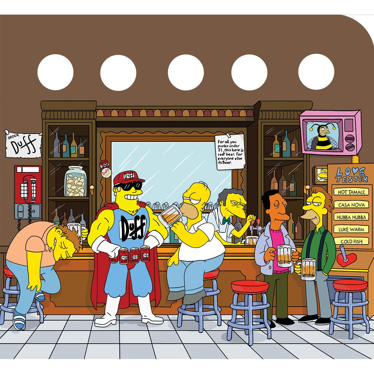 The Simpsons Pinball 3-Piece Playfield Back Panel & Speaker Grill Decal Set - 6