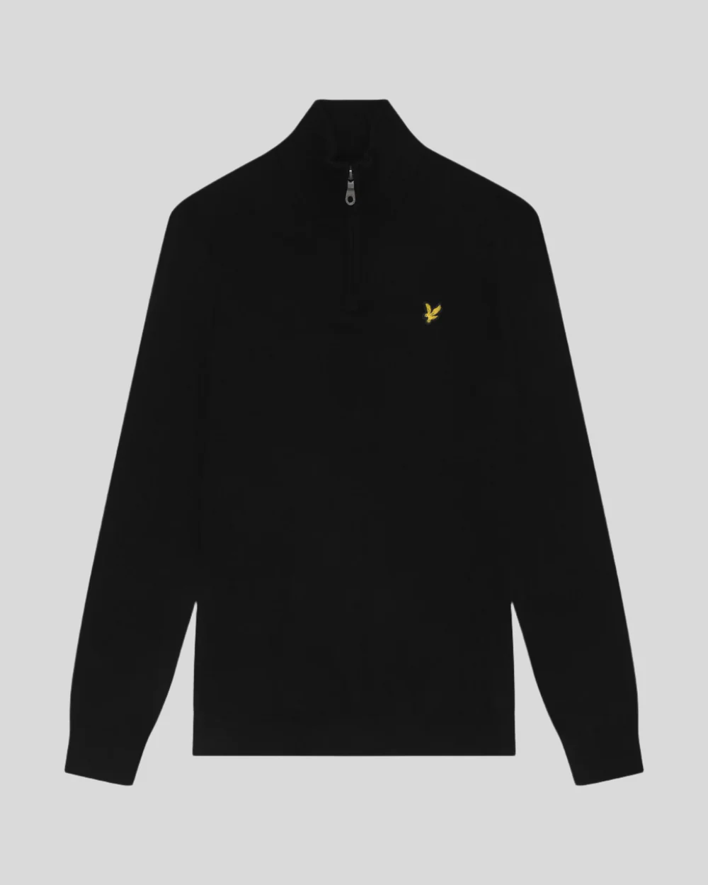 Lyle & Scott - Cotton Merino 1/4 Zip - Jet Black