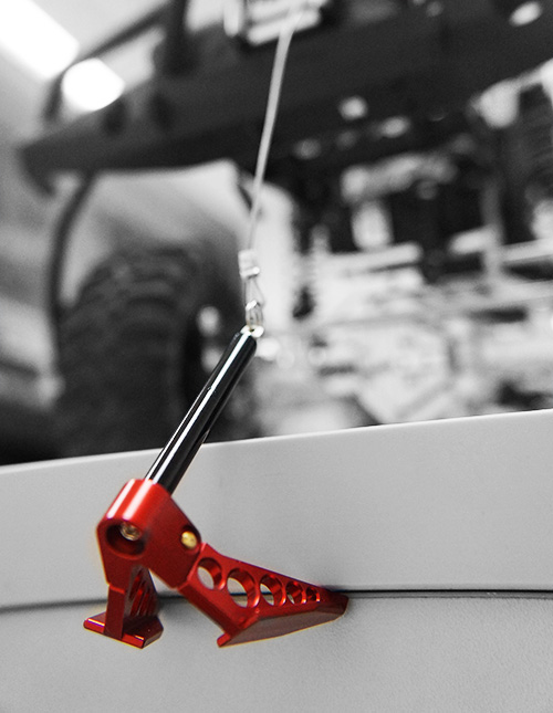 Yeah Racing YA-0416RD Foldable Winch Anchor for CR01-27 - 2