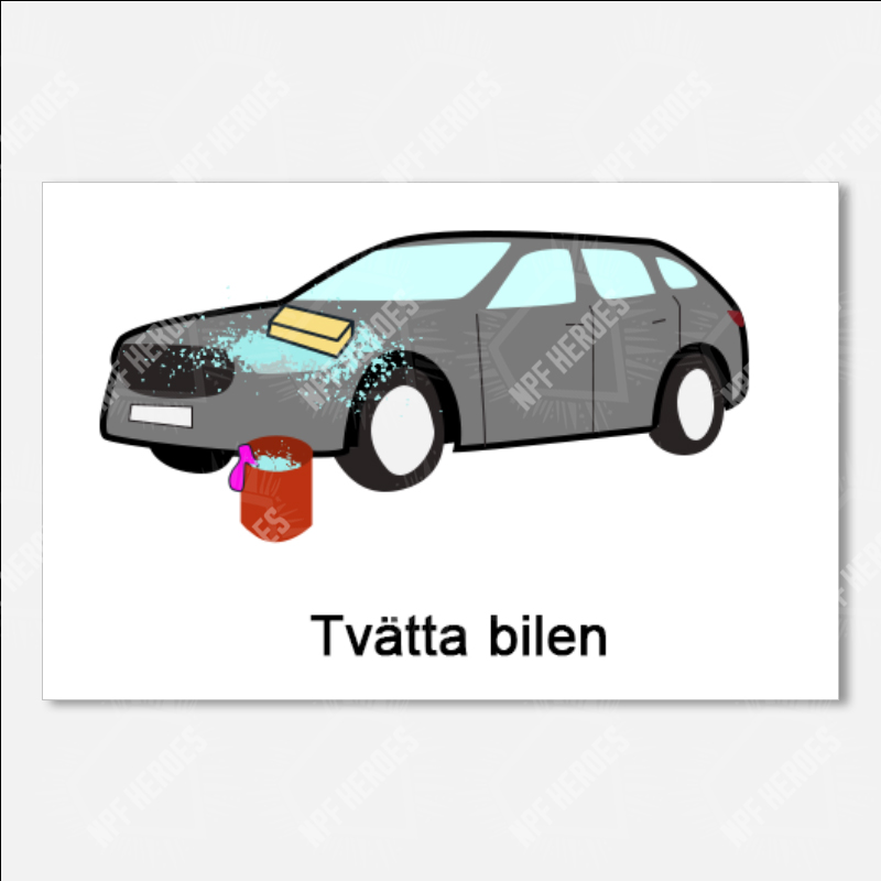 Bildstödsbilder Hushållssysslor, 13x9cm - 25