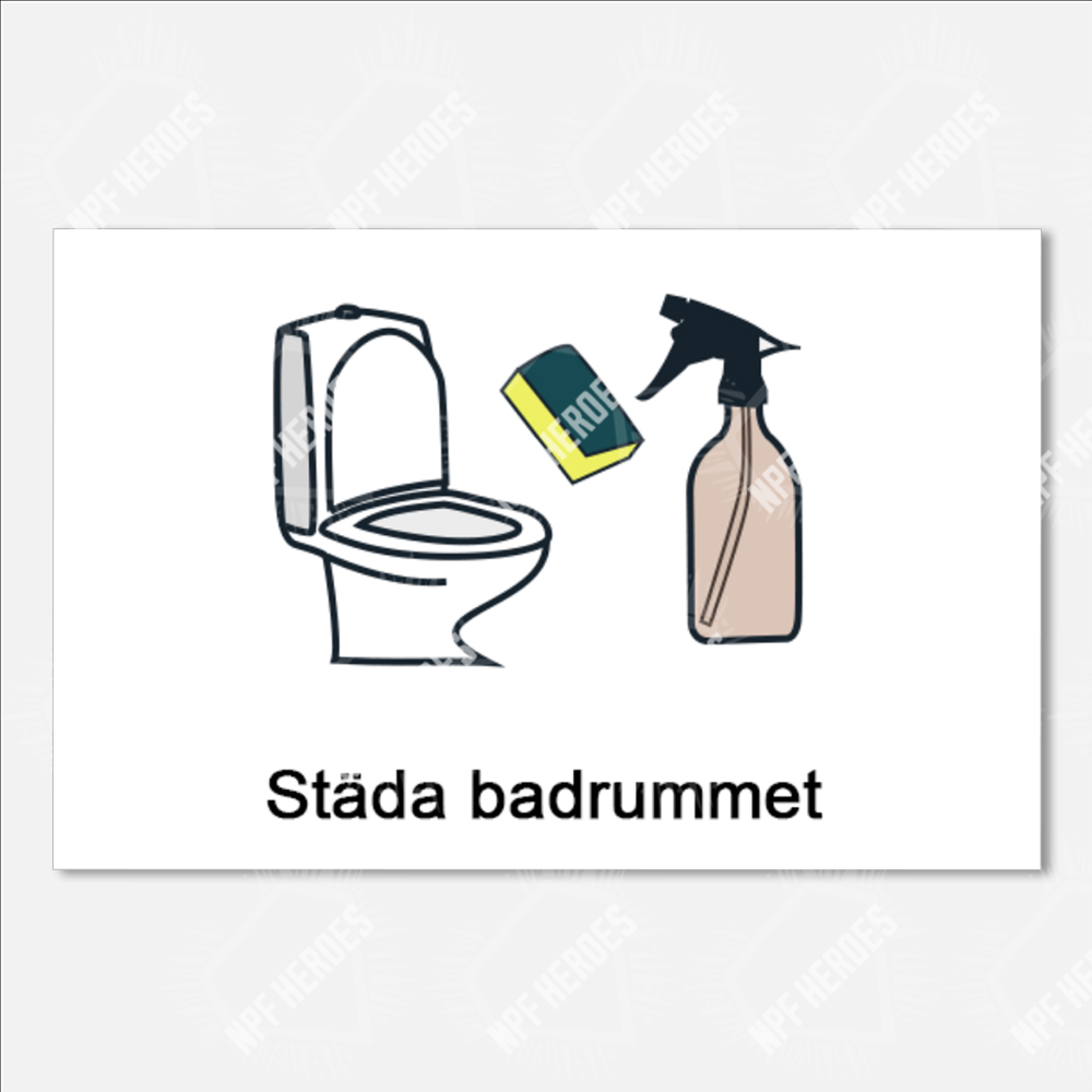 Bildstödsbilder Hushållssysslor, 13x9cm - 40