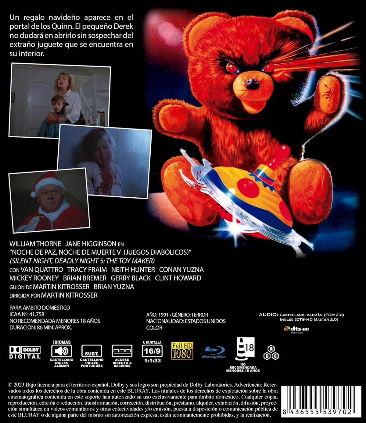 Silent Night, Deadly Night 5: The Toy Maker (ej svensk text) (Blu-ray) - 2