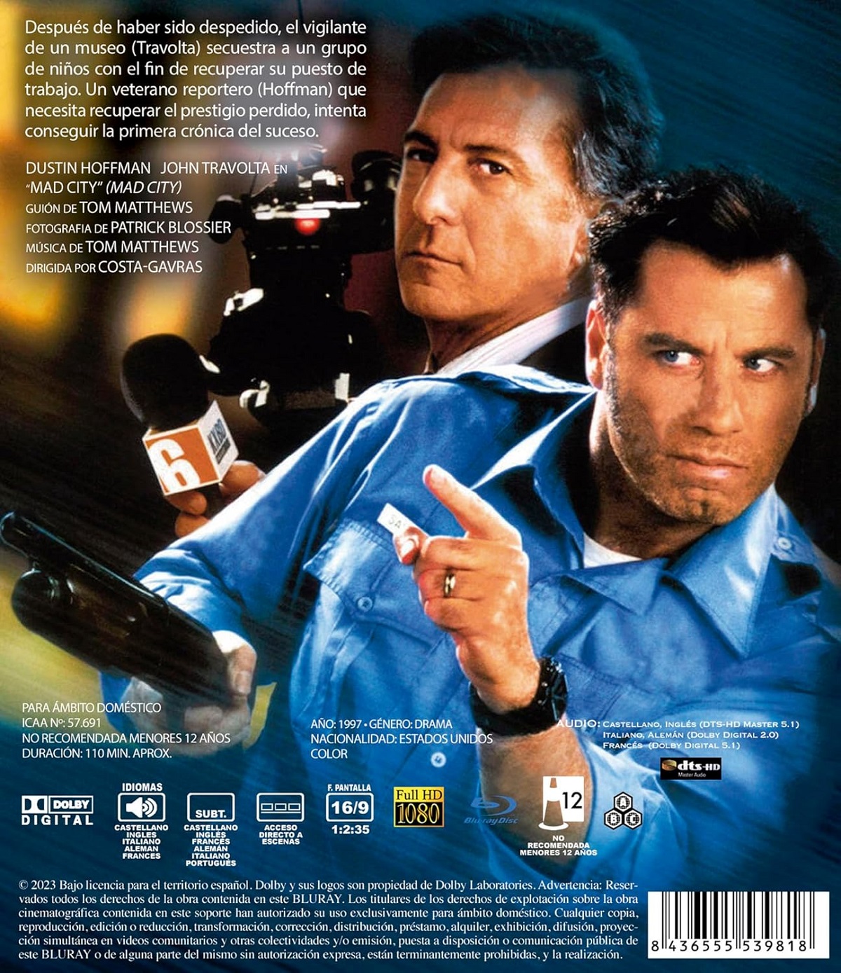 Mad City (ej svensk text) (Blu-ray) - 2
