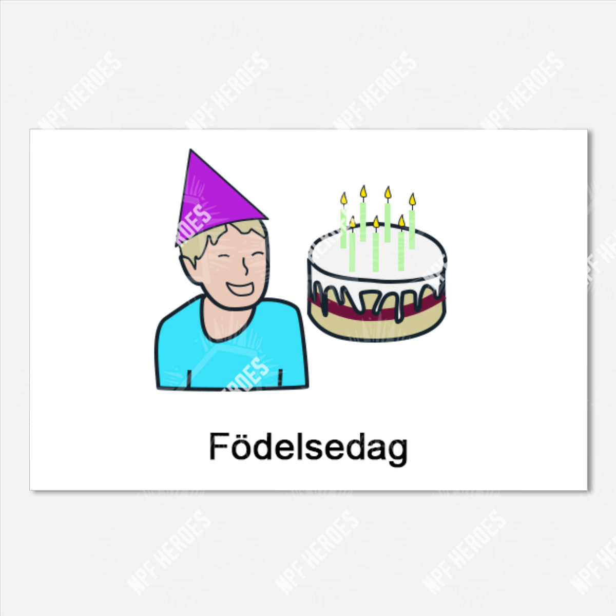 Bildstödsbilder Högtider och fest, 13x9 cm - 2