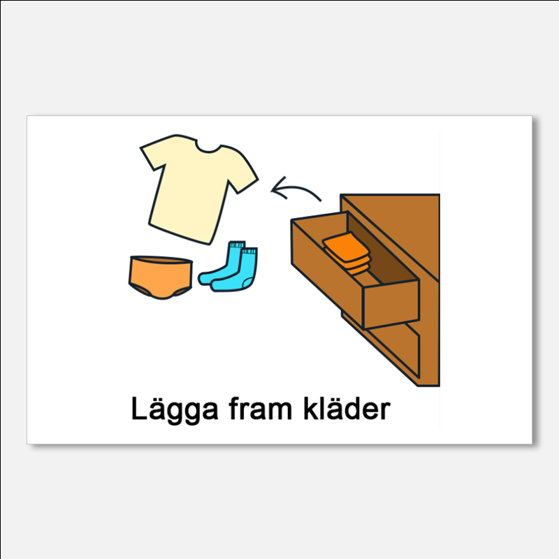 Bildstödsbilder Morgon och läggdags, 13x9 cm - 16