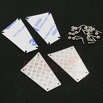 Yeah Racing TRX4-027 Stainless Steel Rear Diamond Side Plate fits TRX-4 Body