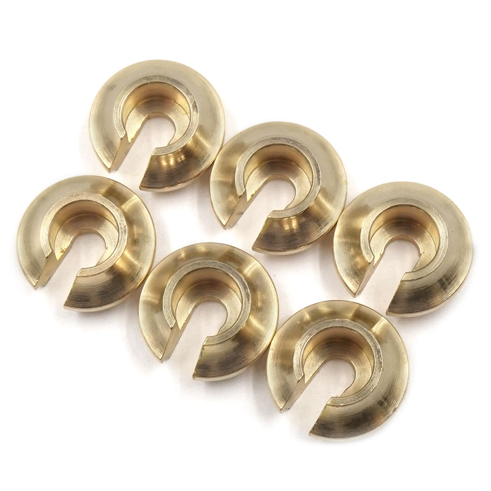 Yeah Racing TRX4-087 Brass Spring Retainer V2 6pcs Fits TRX-6
