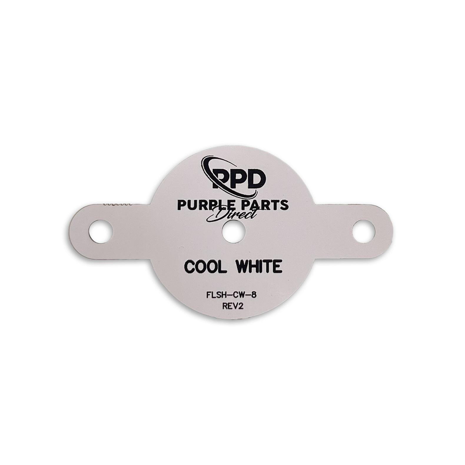 8-LED PCB Flasher Lamp Board - Cool White - MOD - 2