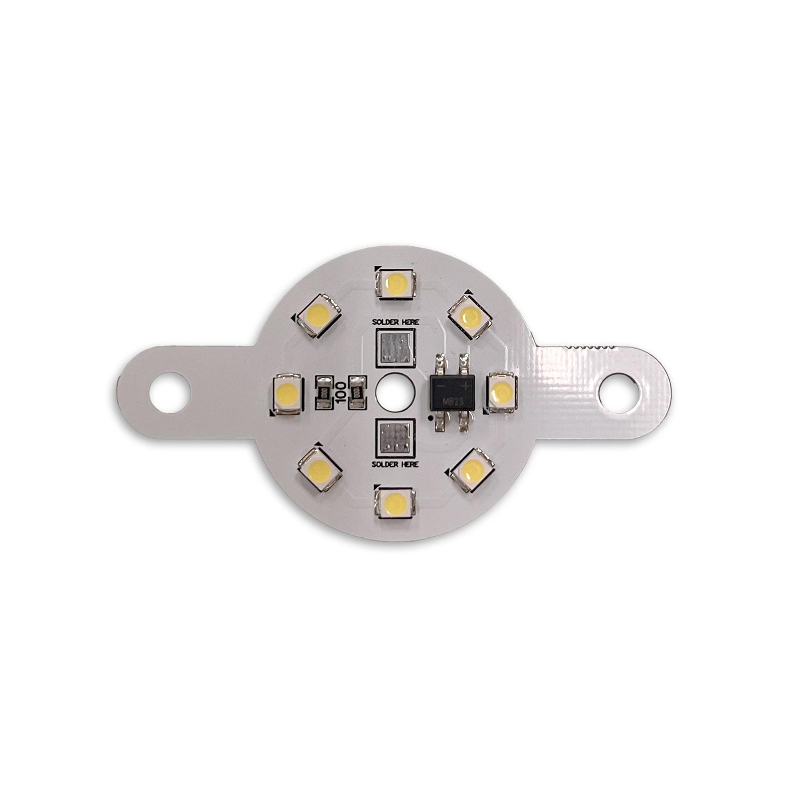 8-LED PCB Flasher Lamp Board - Cool White - MOD