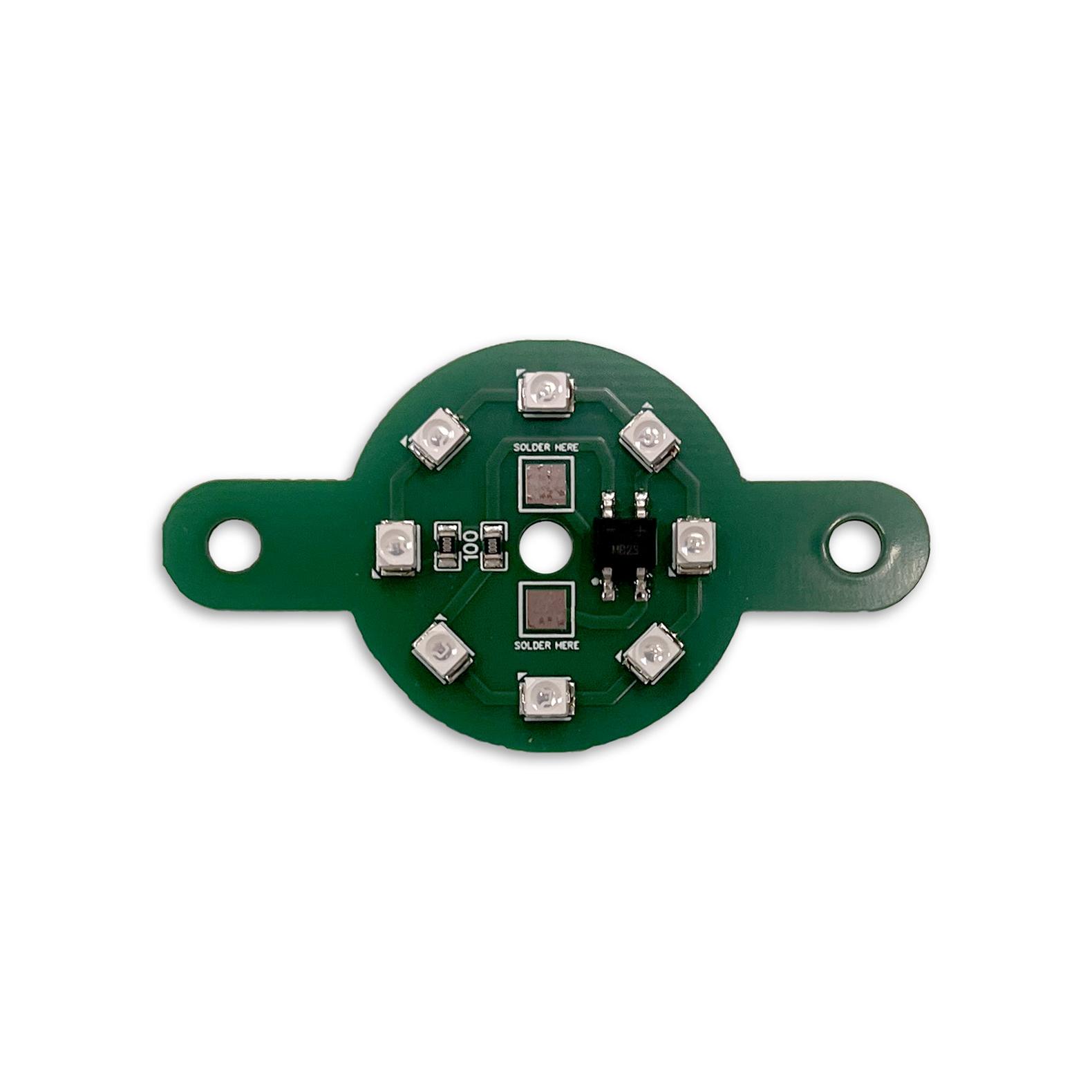 8-LED PCB Flasher Lamp Board - Green - MOD