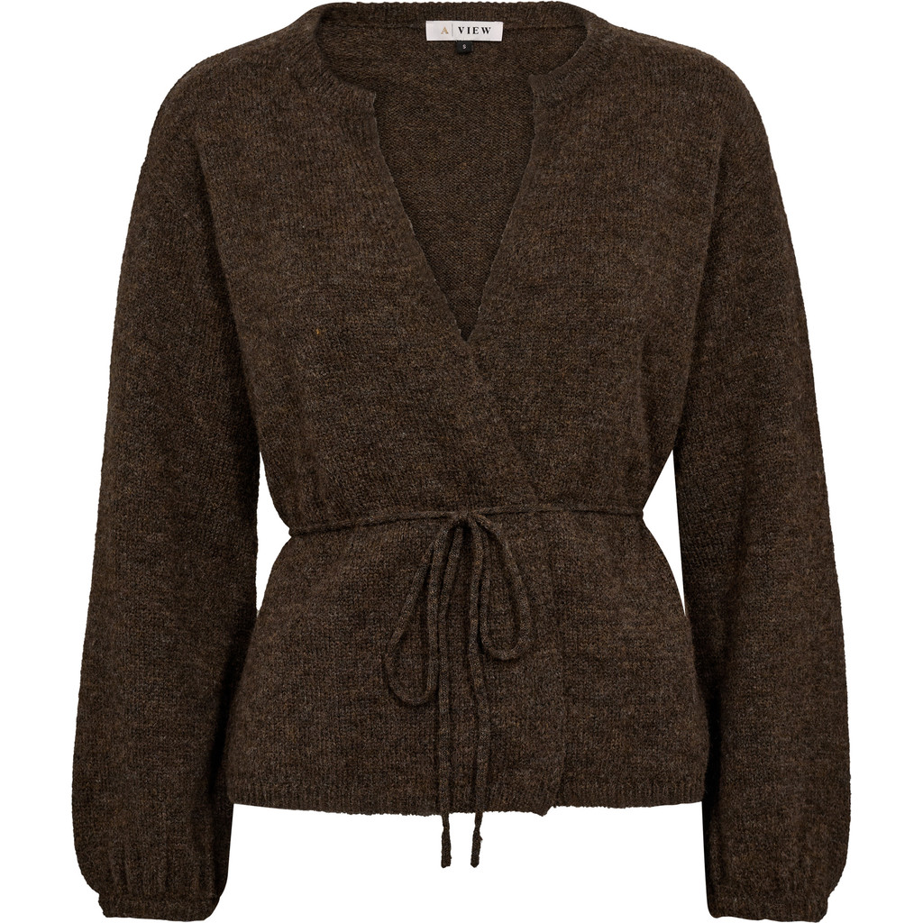 A-View -  Lisette Knit Cardigan Brown