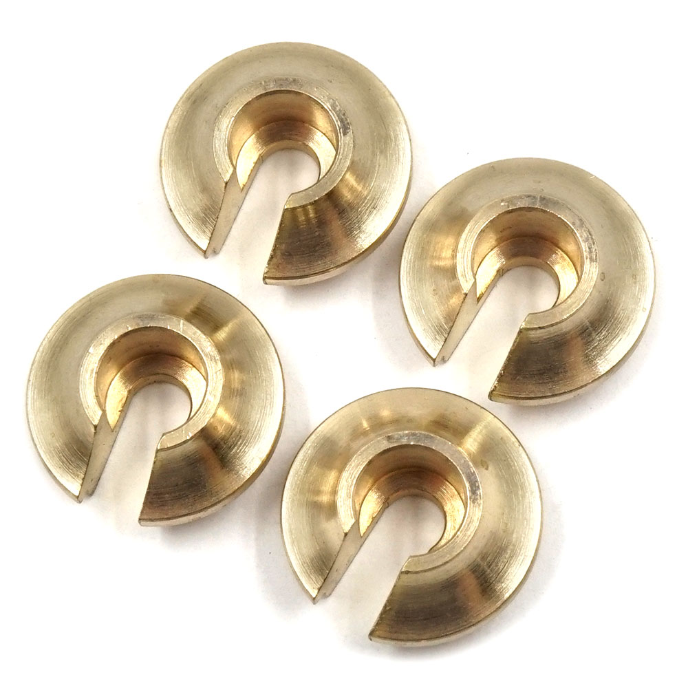 Yeah Racing AXSC-016 Brass Spring Retainer 4pcs For Axial SCX10 II & III Element Enduro