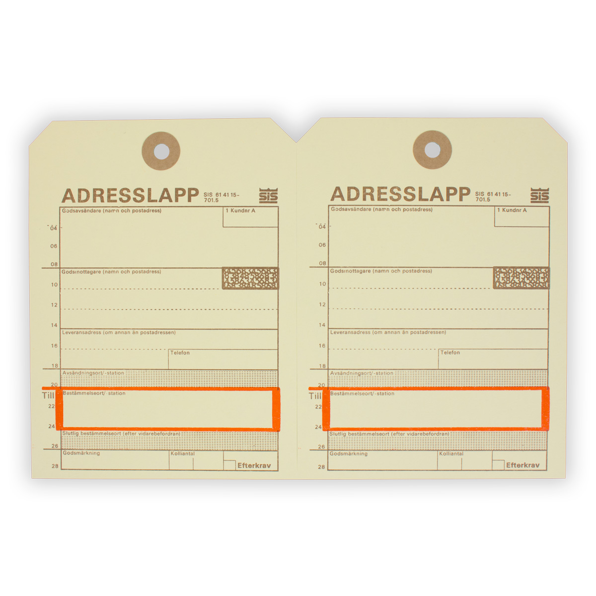 Adresslapp 9 GP 112x150