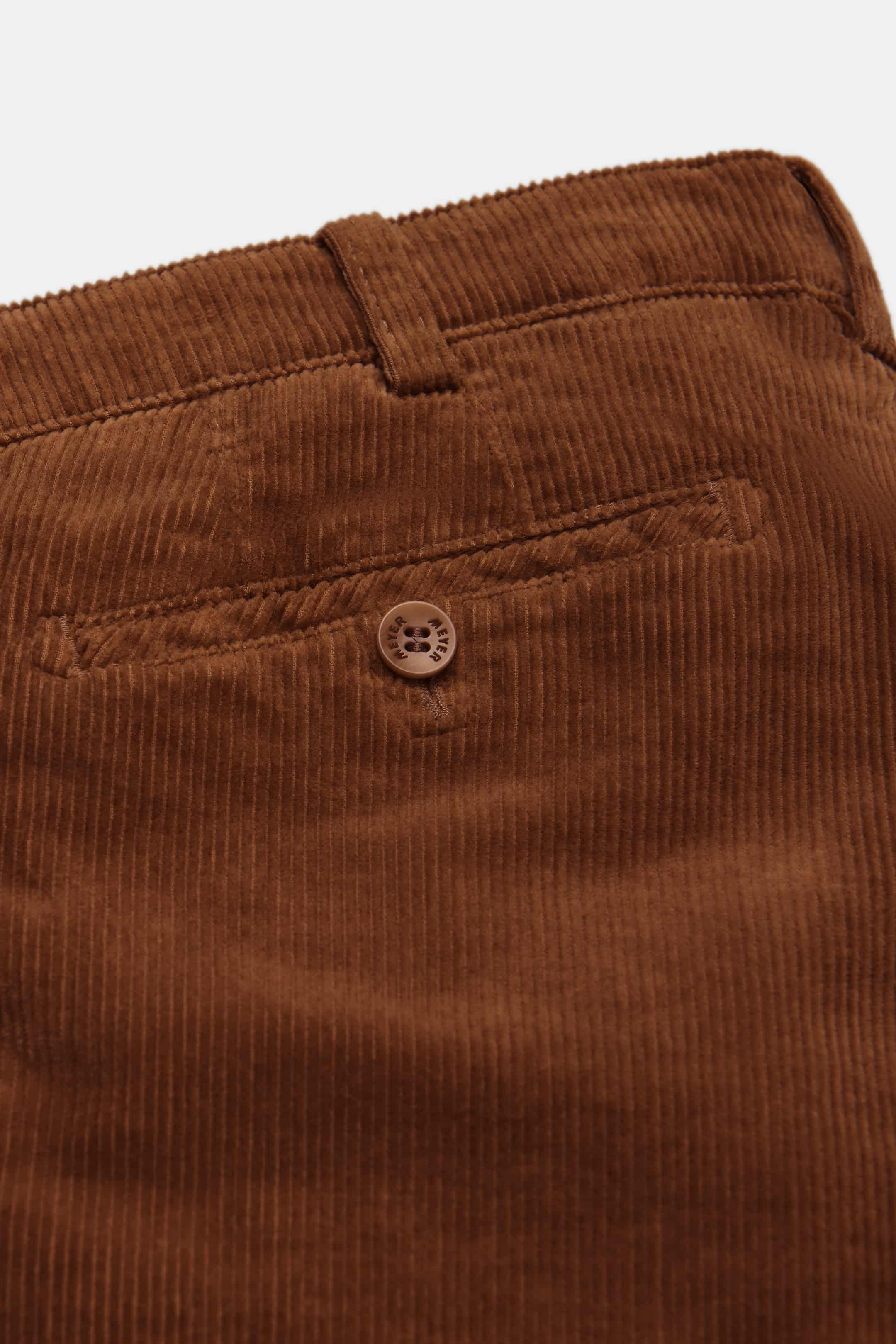Bruna (copper) chinos i exklusiv bredspårig manchester (Cord) och modern passform (Meyer / Bonn) - 5