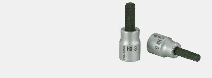 Proxxon 3/8inch allen socket, HX 10 mm, 50 mm length