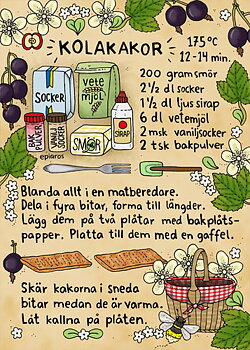 Receptkort A5 - Kolakakor
