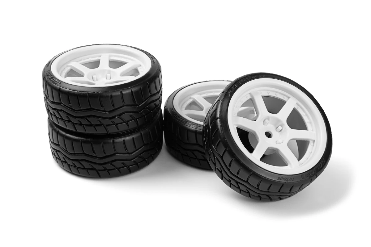 HPI Racing Falken Azenis Drft Tire/HRE C106 Wheel White 4pcs