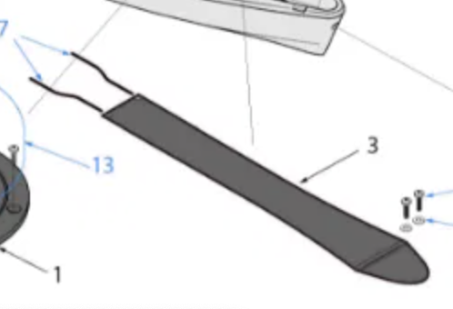 RS Feva - Spinnaker tray MK2