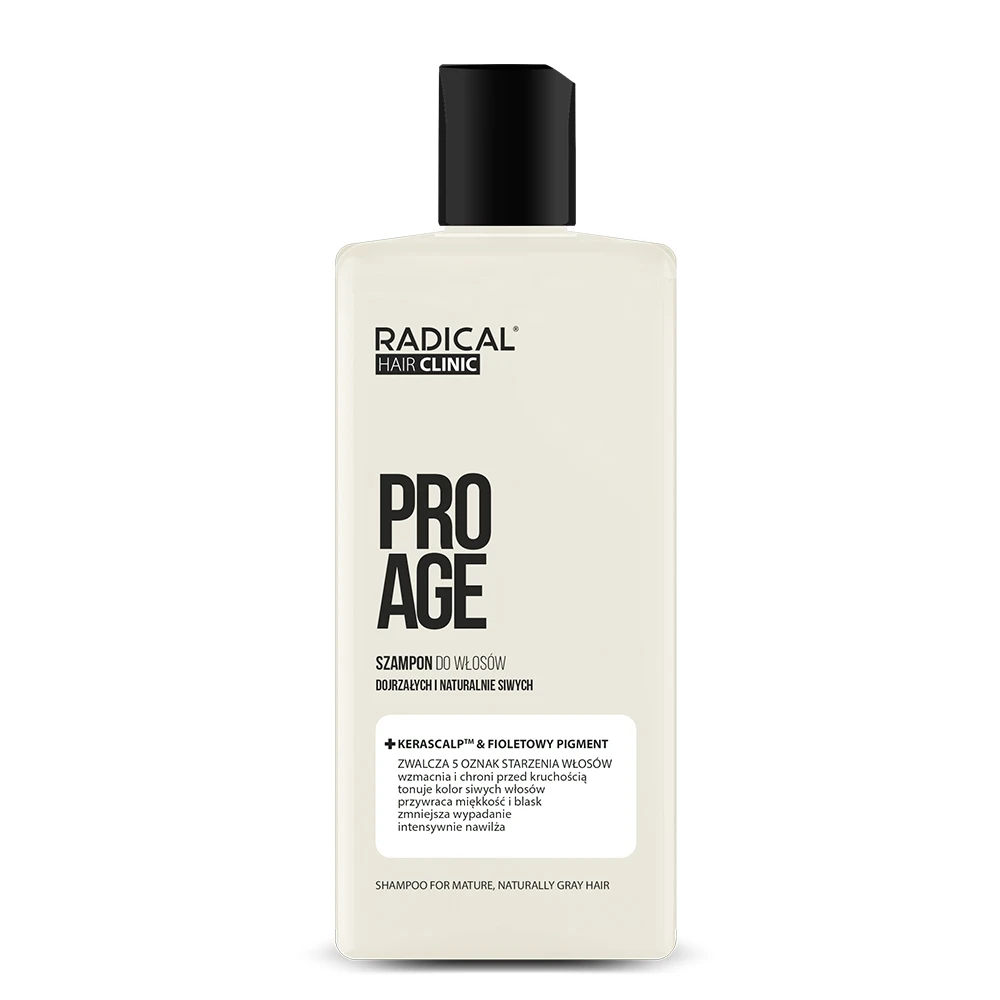 Shampoo kypsälle ja luonnollisen harmaalle hiukselle