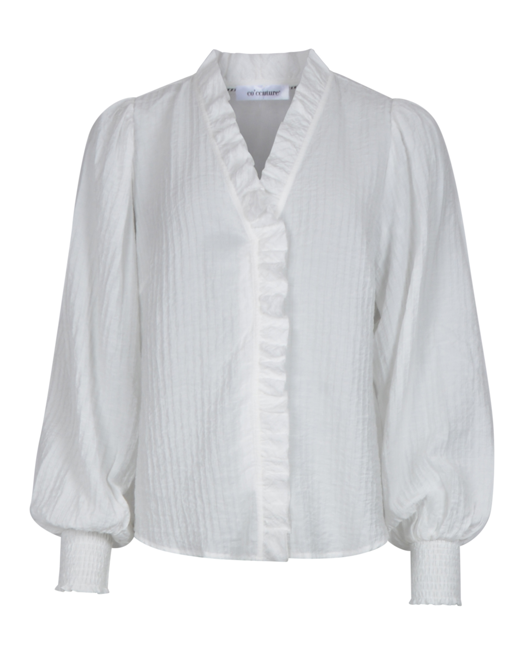 Blus Shina med volang offwhite