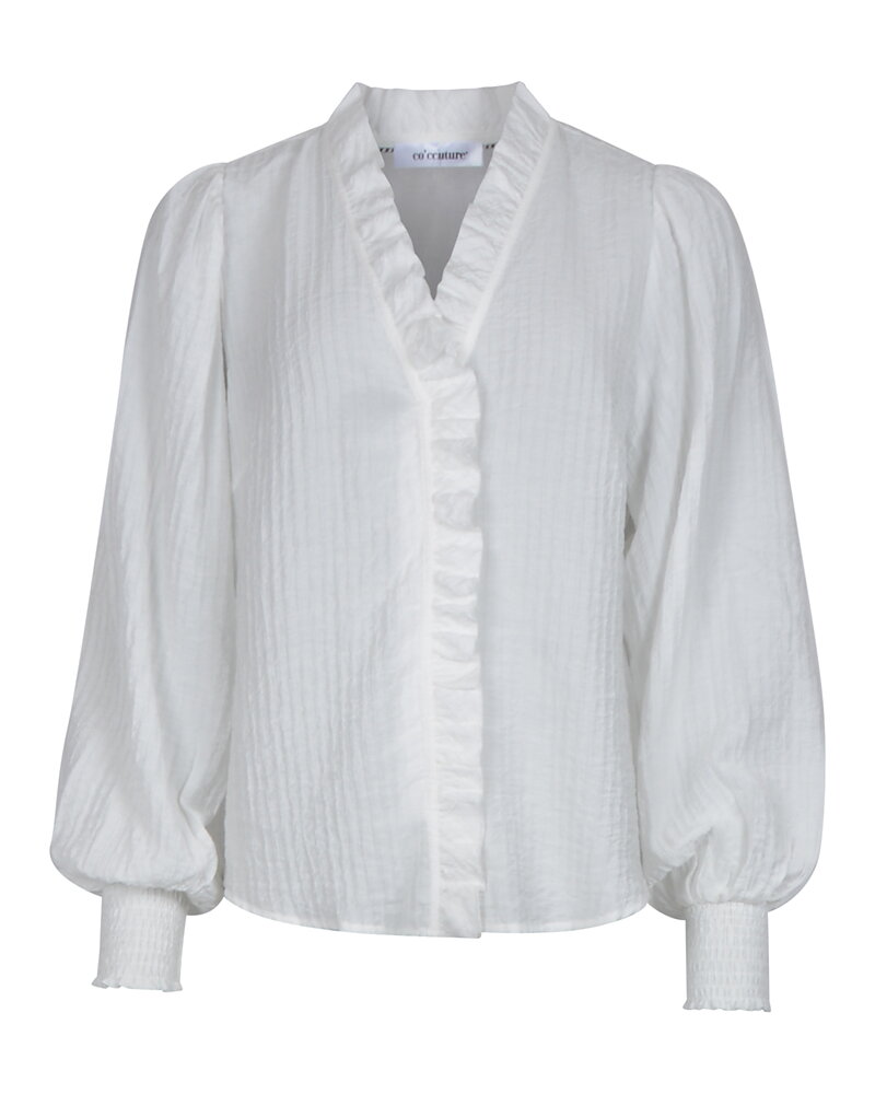 Blus Shina med volang offwhite