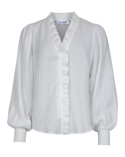 Blus Shina med volang offwhite