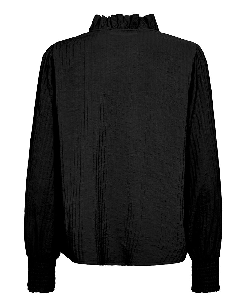 Blus Shina med volang svart