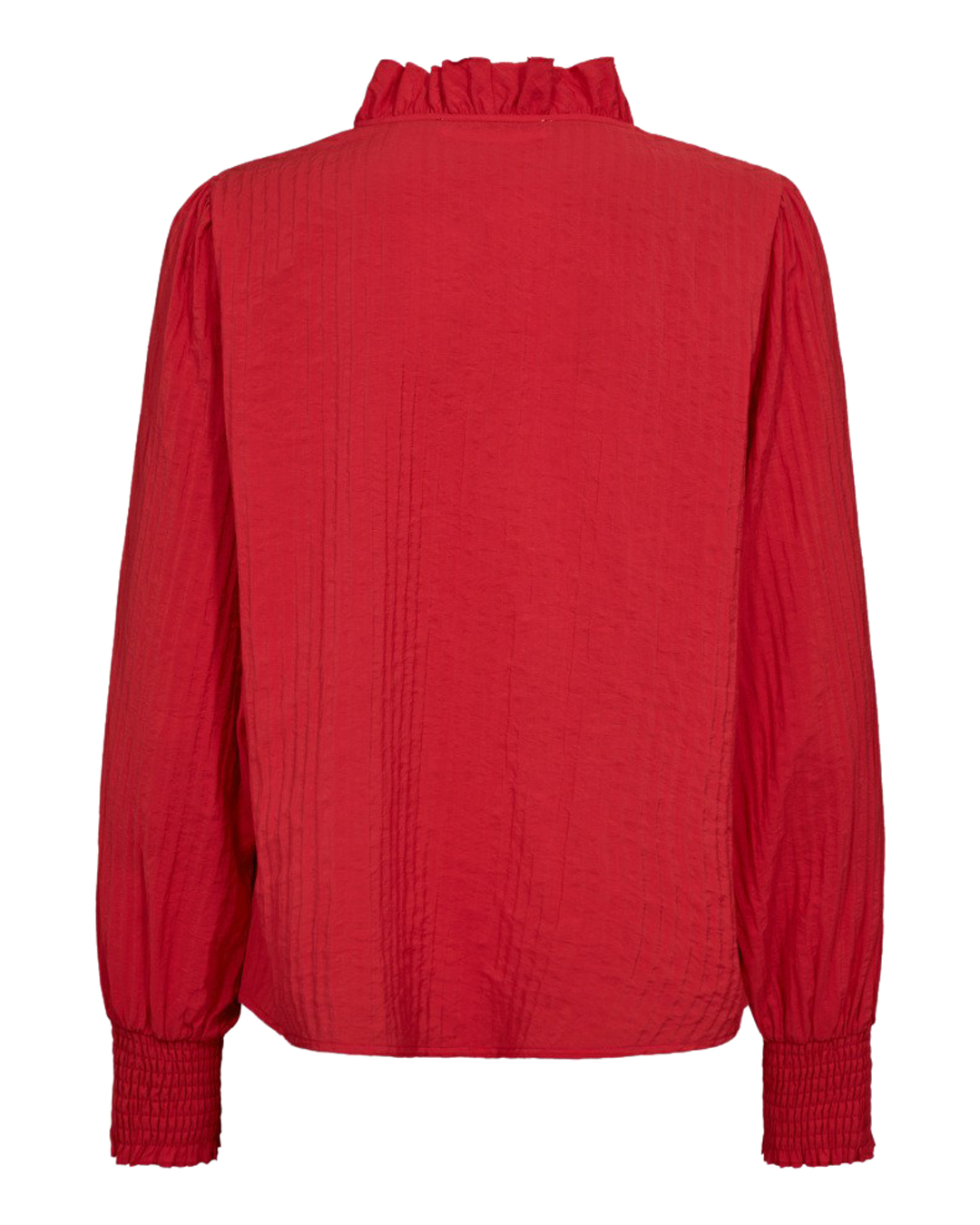 Blus Shina med volang röd - 2