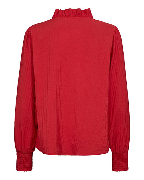Blus Shina med volang röd - 2