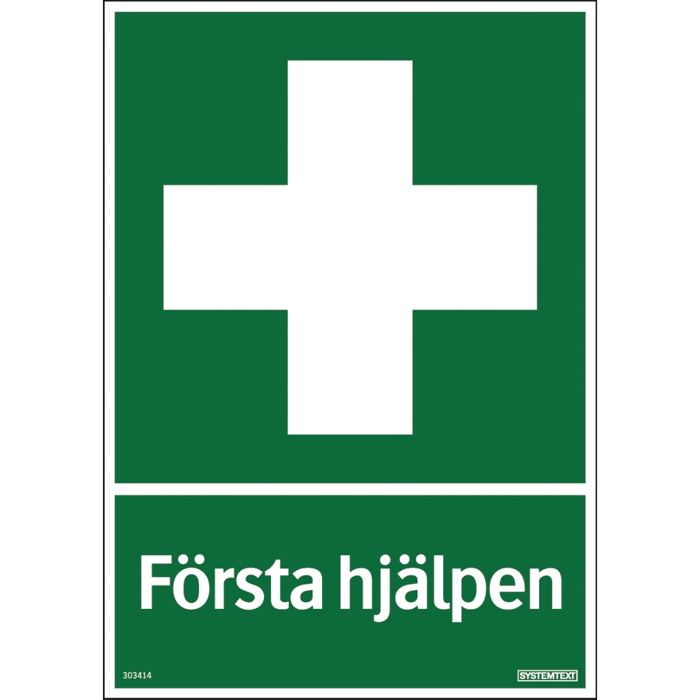 Skylt första hjälpen 210x297 PL
