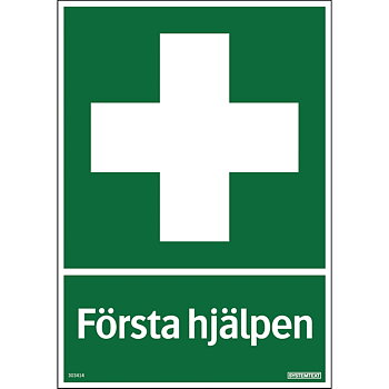 Skylt första hjälpen 210x297 PL