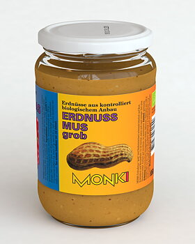 ekologiskt jordnötsmör crunchy 650g monki