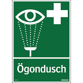 Skylt ögondush  210X297 PL